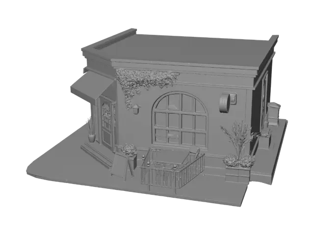 3D model for Brew & Bite Corner Café