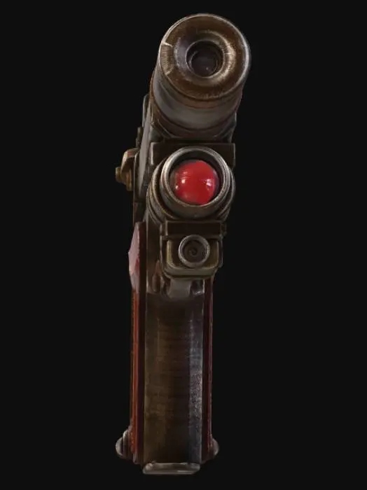3D model for Rusty Steampunk Pistol