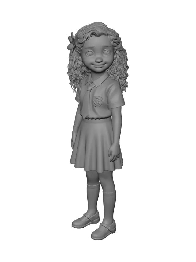 3D model for Flower in Her Curls