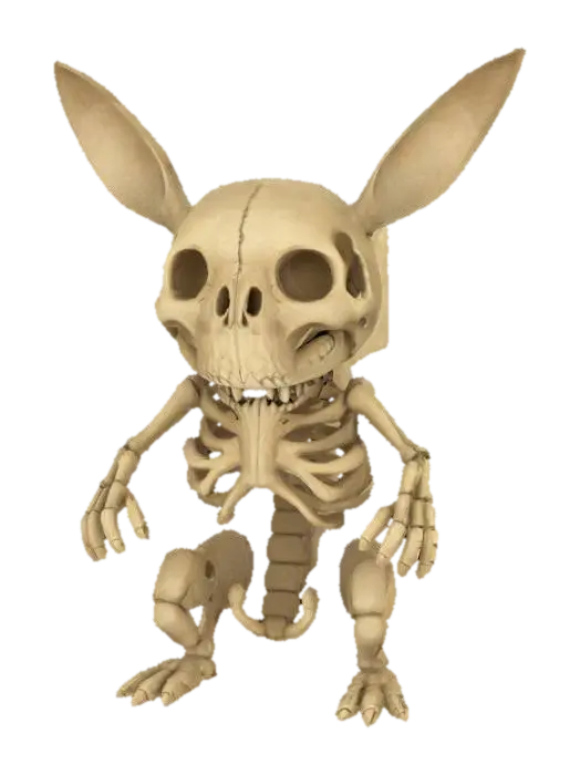 Pokemon Fossil 3D model, vytvořený pomocí AI