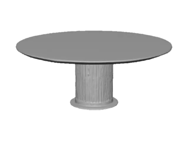 3D model for Oval Marble Dining Table