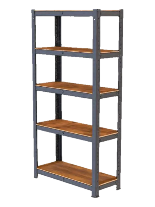 3D model for Metal-Wooden Shelf Unit