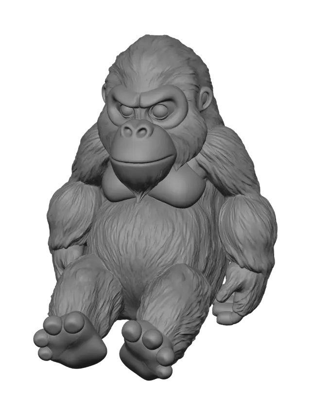 3D model for Here's a version optimized for **Meshy AI Text-to-3D** (focused on modeling instructions rather than rendering), while staying under 800 characters:

> Create a stylized 3D model of a cute, chunky vinyl-toy sasquatch. The model must be in a perfectly flat belly-down pose, with the body forming a straight horizontal line from head to feet. The head rests flat on the ground, facing directly forward with the neck extended. Both arms are spread slightly forward and outward, and both legs slightly backward and outward in a perfectly symmetrical pose. Use smooth, rounded forms with simplified anatomy, thick limbs, oversized feet and hands, subtle fur texture only (no deep grooves), and solid black bulging eyes. Ensure the model is watertight, left-right symmetrical, support-friendly for 3D print