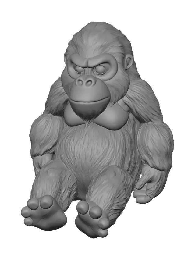 3D model for Here's a version optimized for **Meshy AI Text-to-3D** (focused on modeling instructions rather than rendering), while staying under 800 characters:

> Create a stylized 3D model of a cute, chunky vinyl-toy sasquatch. The model must be in a perfectly flat belly-down pose, with the body forming a straight horizontal line from head to feet. The head rests flat on the ground, facing directly forward with the neck extended. Both arms are spread slightly forward and outward, and both legs slightly backward and outward in a perfectly symmetrical pose. Use smooth, rounded forms with simplified anatomy, thick limbs, oversized feet and hands, subtle fur texture only (no deep grooves), and solid black bulging eyes. Ensure the model is watertight, left-right symmetrical, support-friendly for 3D print