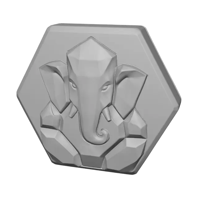 3D model for Elephant Emblem