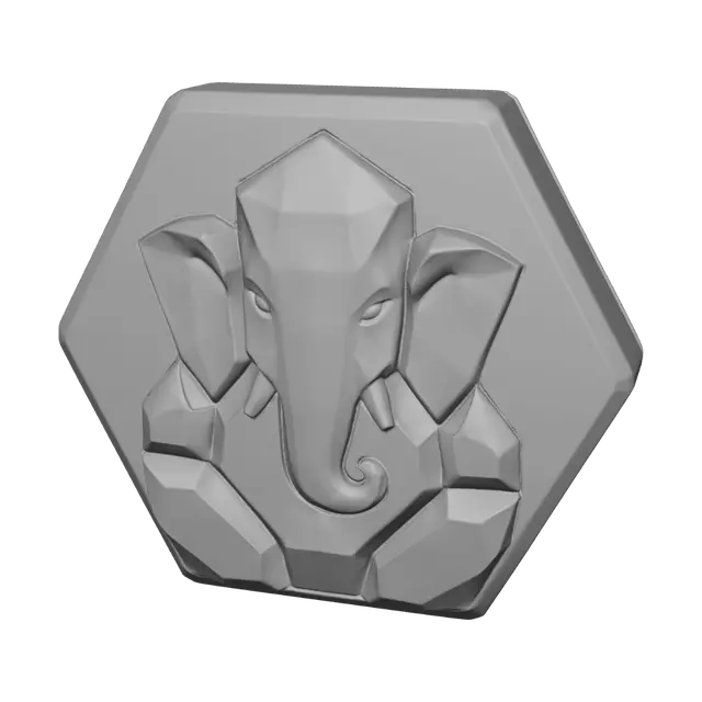 3D model for Elephant Emblem
