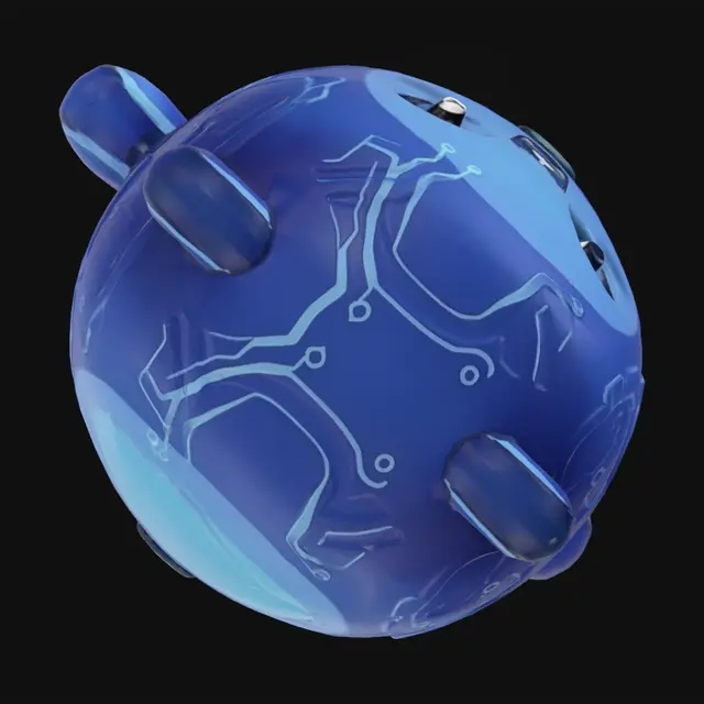 3D model for Blue Circuit Bot