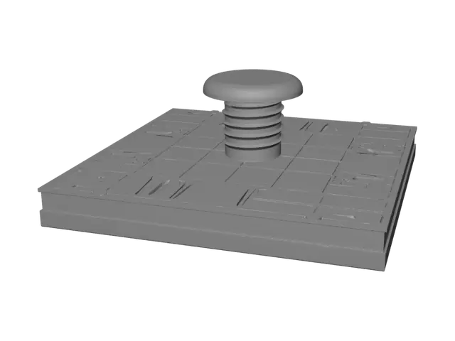 3D model for Red Threaded Bolt