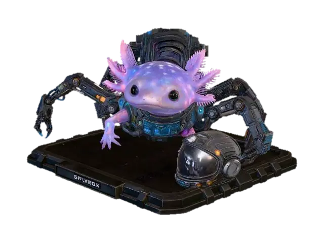 Space Explorer Animal - Flight 3D model, vytvořený pomocí AI