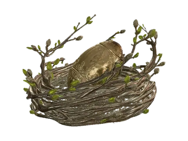 Nest Ornament Egg, #EasterEgg2026# - Charming 3D model, vytvořený pomocí AI