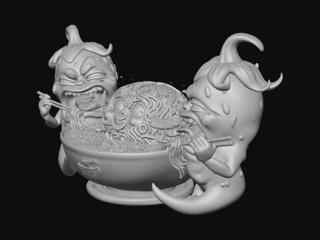 3D model for Thinking Noodle Brain