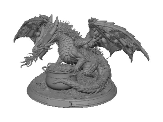 3D model for Gourmet Fantasy Dragon - The Culinary Beast