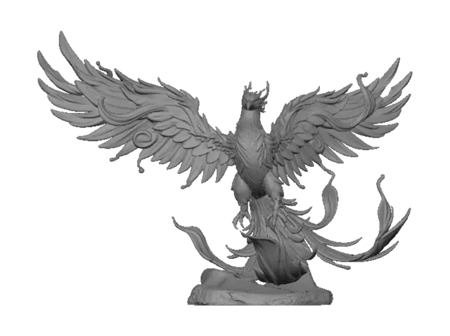 3D model for Rainbow Phoenix Rising