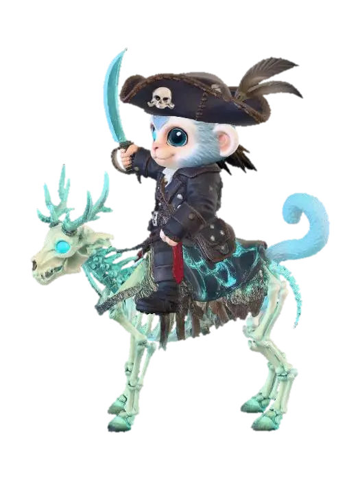 Riptide Rico - Meme 3D model, vytvořený pomocí AI