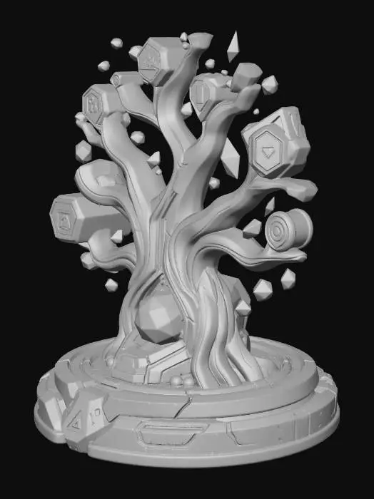 3D model for Ember Tree of Knowledge