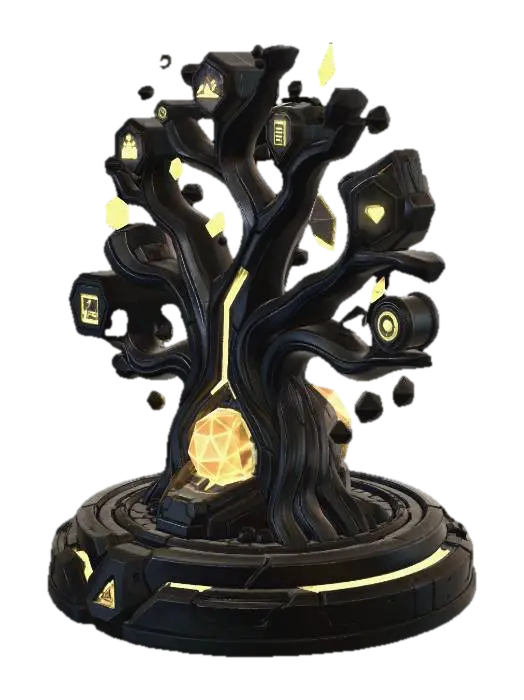 Ember Tree of Knowledge का AI द्वारा बनाया गया 3D मॉडल