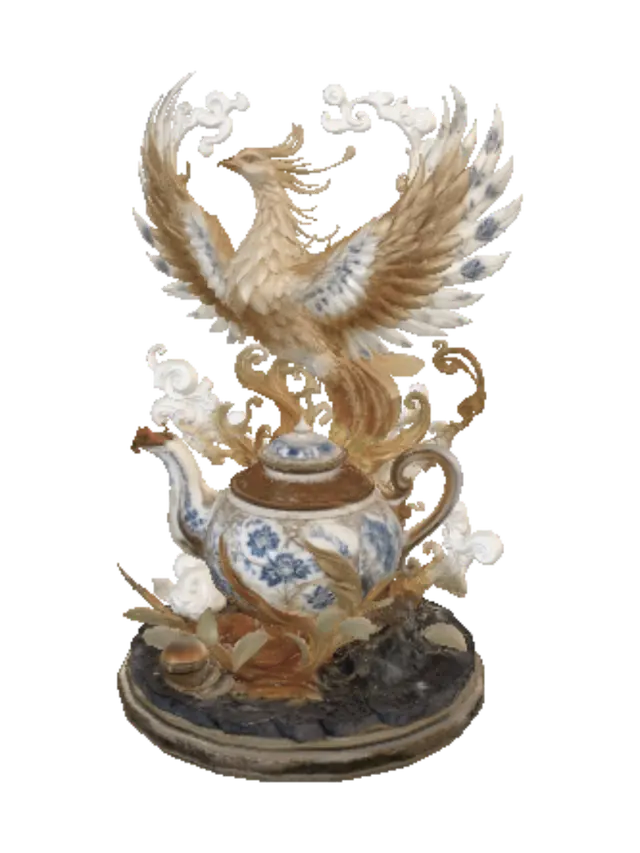 3D model for Golden Phoenix Rising