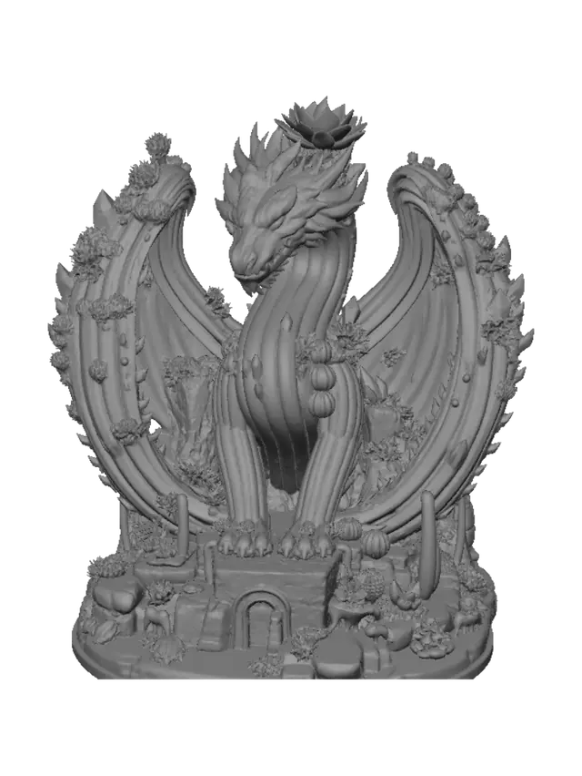 3D model for Desert Dragon of Crystal Blossoms