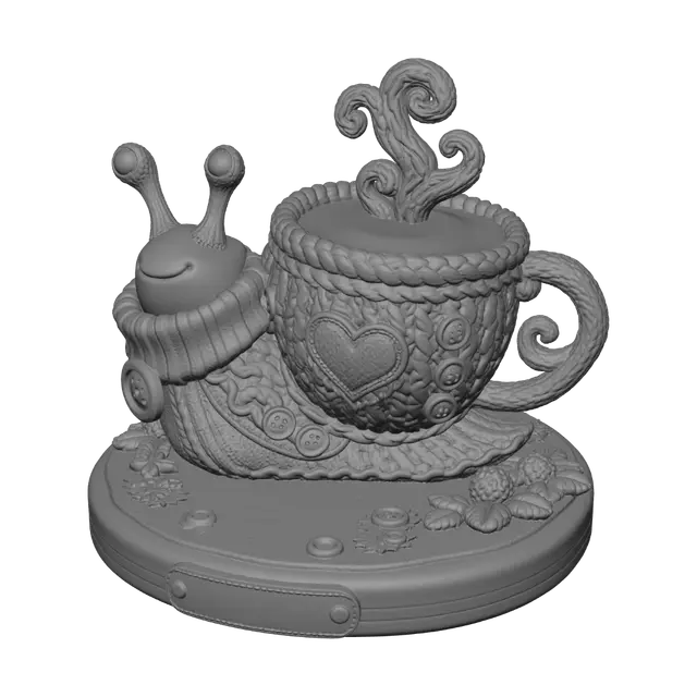 3D model for Slow Sips Warm Hearts