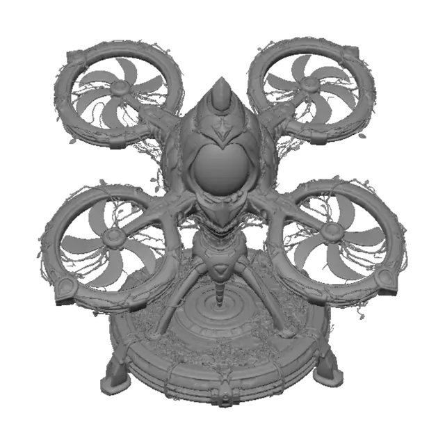 3D model for Verdant Halo Quadrotor