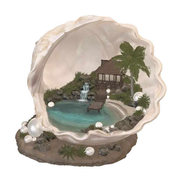 Pearl Lagoon Retreat - Jobin 3D model, vytvořený pomocí AI