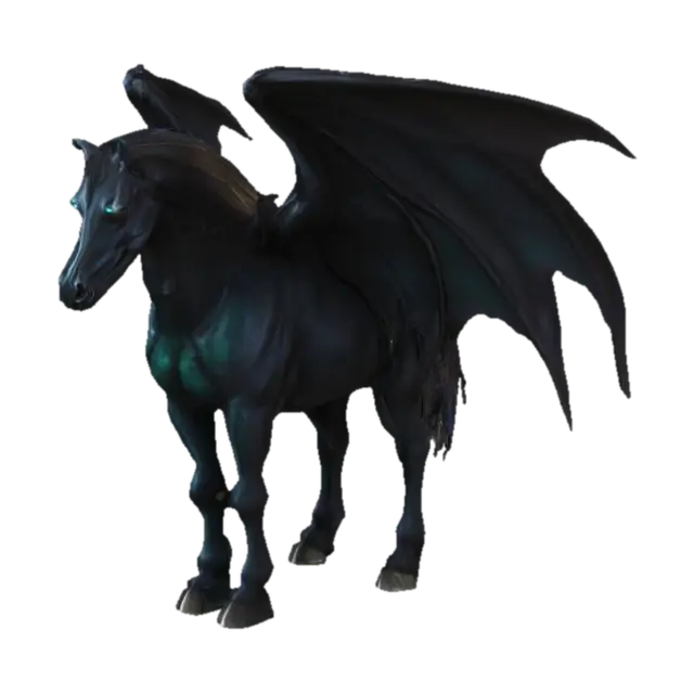 Dark Pegasus - Mm3 3D model, vytvořený pomocí AI