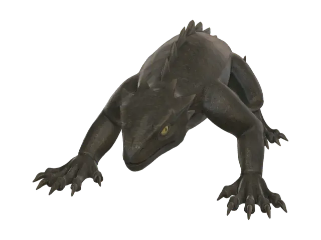 Spineback Lizard - Mob 3D model, vytvořený pomocí AI