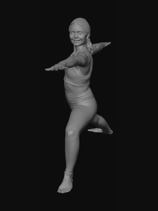 3D model for Sunset Warrior by the Lake