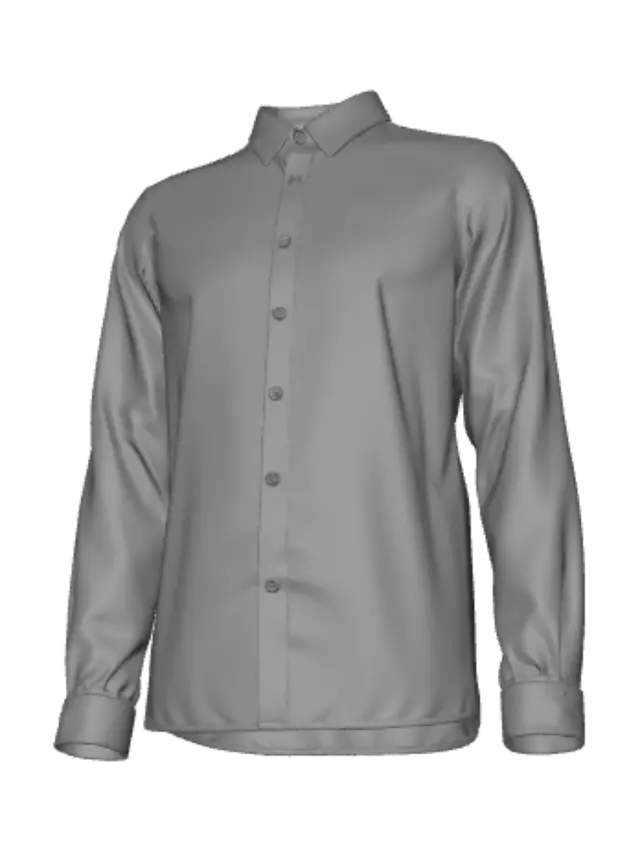 3D model for Blue Floral Shirt