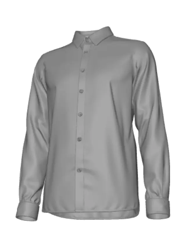 3D model for Blue Floral Shirt