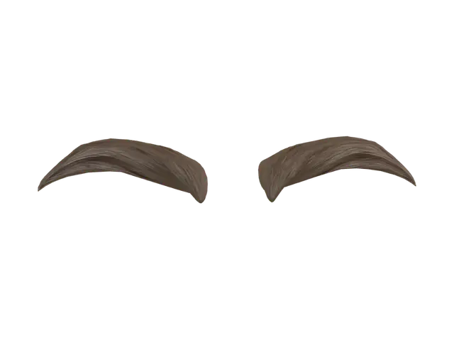 Twin Eyebrows - Lineart 3D model, vytvořený pomocí AI