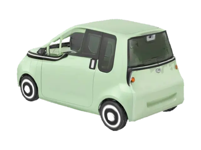 Compact Green Cruiser - Ev 3D model, vytvořený pomocí AI