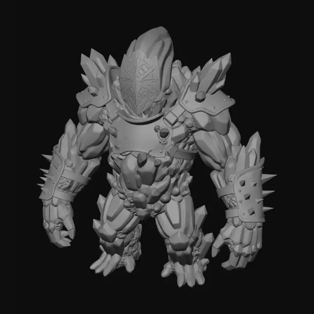 3D model for Emerald Runic Colossus