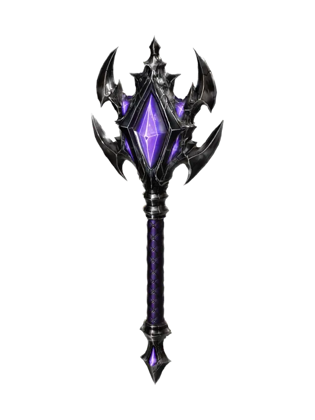 Voidshard Scepter 3D model, vytvořený pomocí AI
