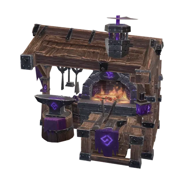 Emberforge Workshop - Crafts 3D model, vytvořený pomocí AI