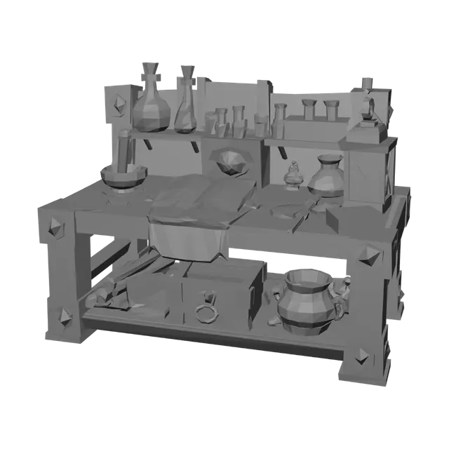 3D model for Arcane Alchemist's Workbench
