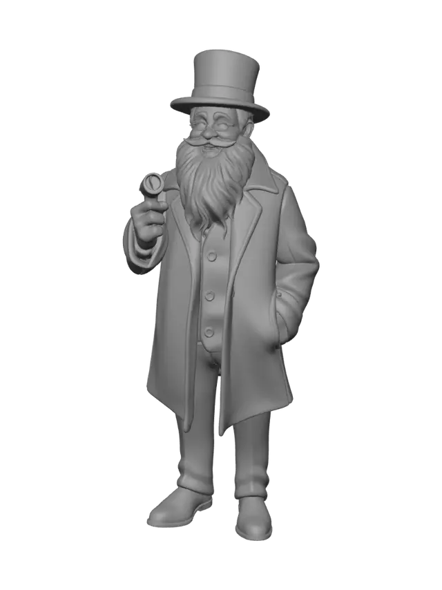 3D model for desine a hasidic jew smiling with a car vent connector