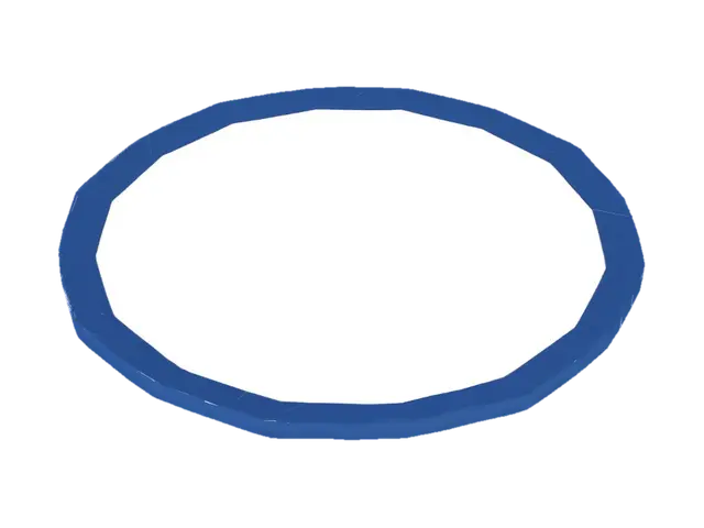 Blue Edged Octagonal Plate - Flatware 3D model, vytvořený pomocí AI