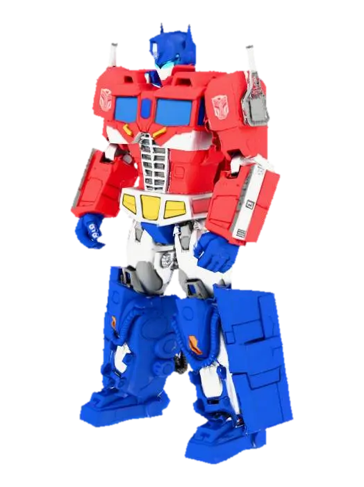 Create a fully detailed 3D model of Optimus Prime from Transformers. The model should… 3D model, vytvořený pomocí AI