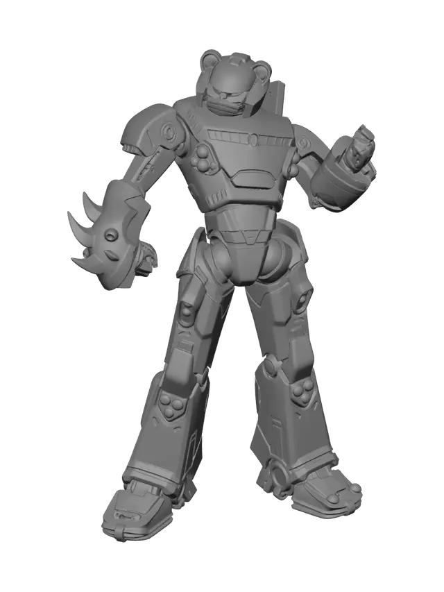 3D model for Ornate Mecha Team Leader