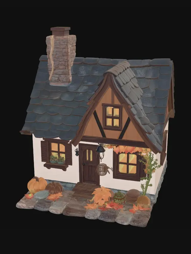 3D model for Cozy Autumn Cottage