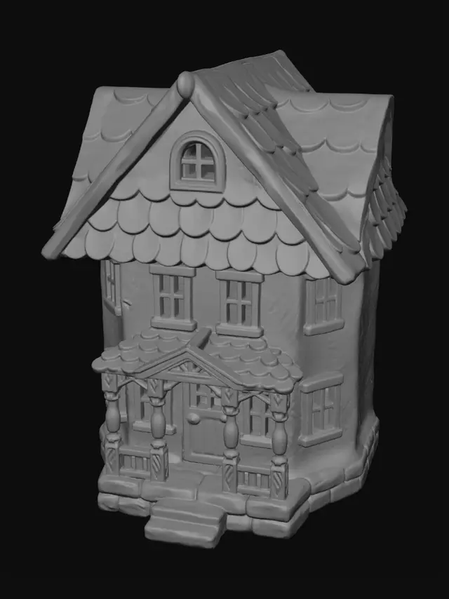3D model for clean up and show only the house