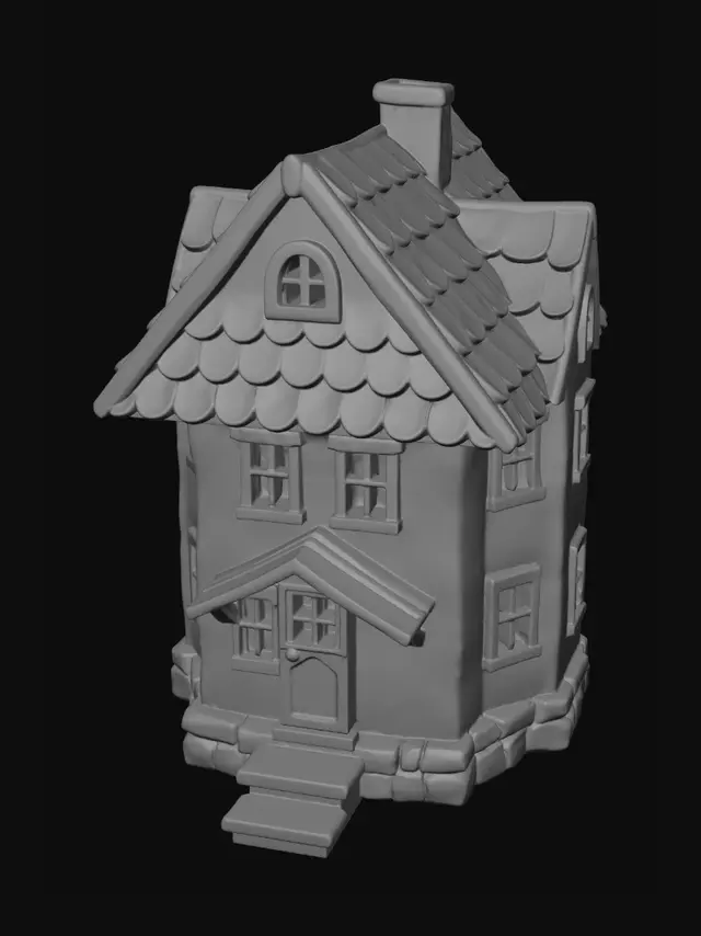 3D model for clean up and show only the house