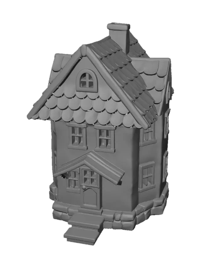 3D model for clean up and show only the house
