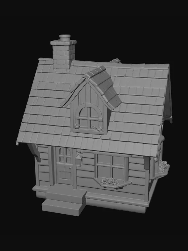 3D model for clean up and show only the house
