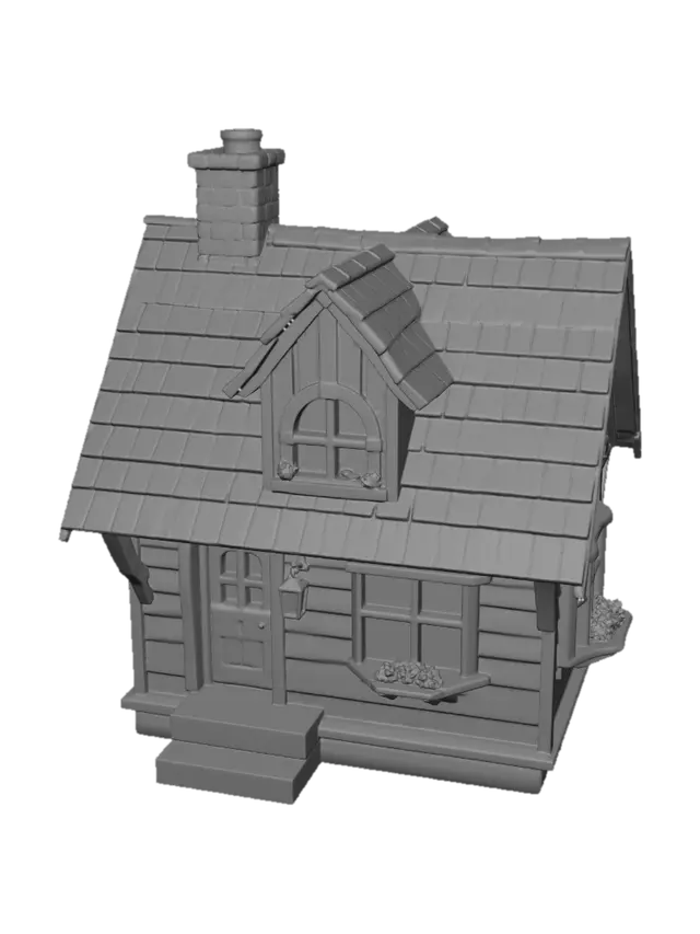 3D model for clean up and show only the house