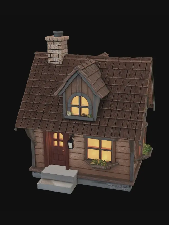 3D model for clean up and show only the house
