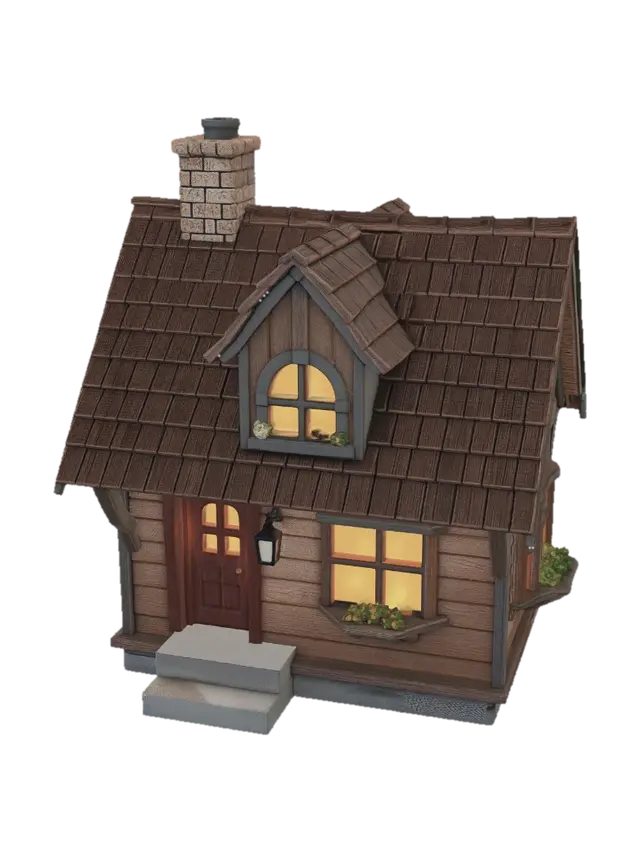 3D model for clean up and show only the house
