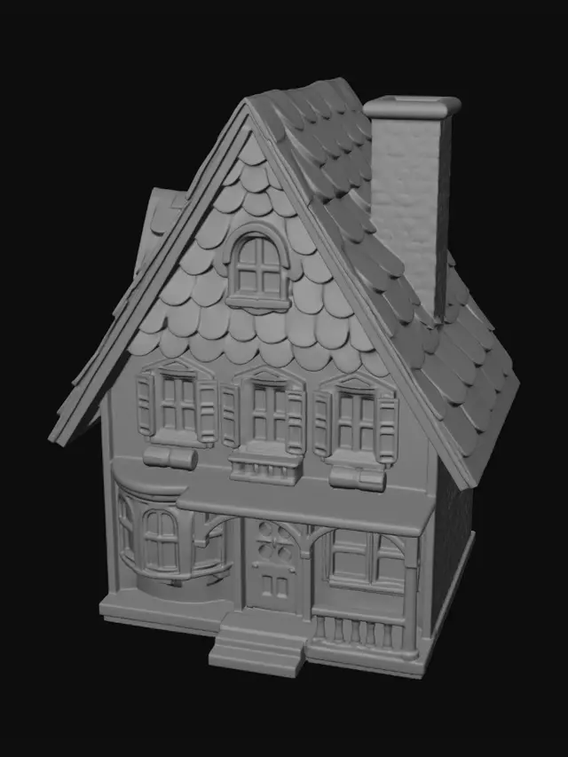 3D model for clean up and show only the house