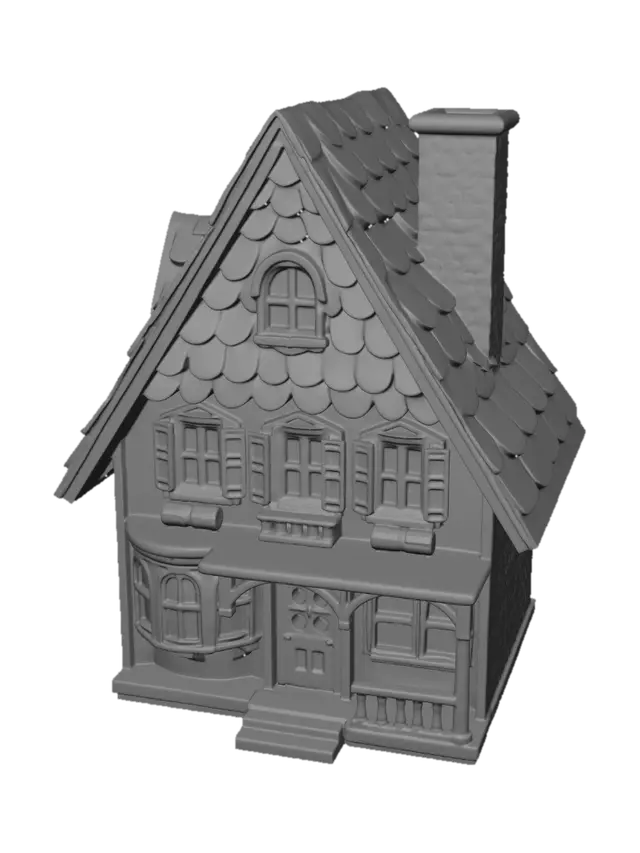 3D model for clean up and show only the house